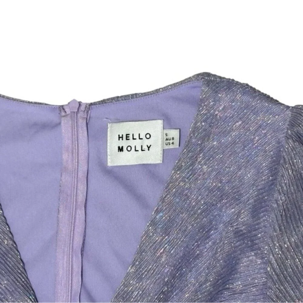 Hello Molly Magical Spell Mini Dress Lilac Size 4‎ | Ruffle Party Cocktail Dress